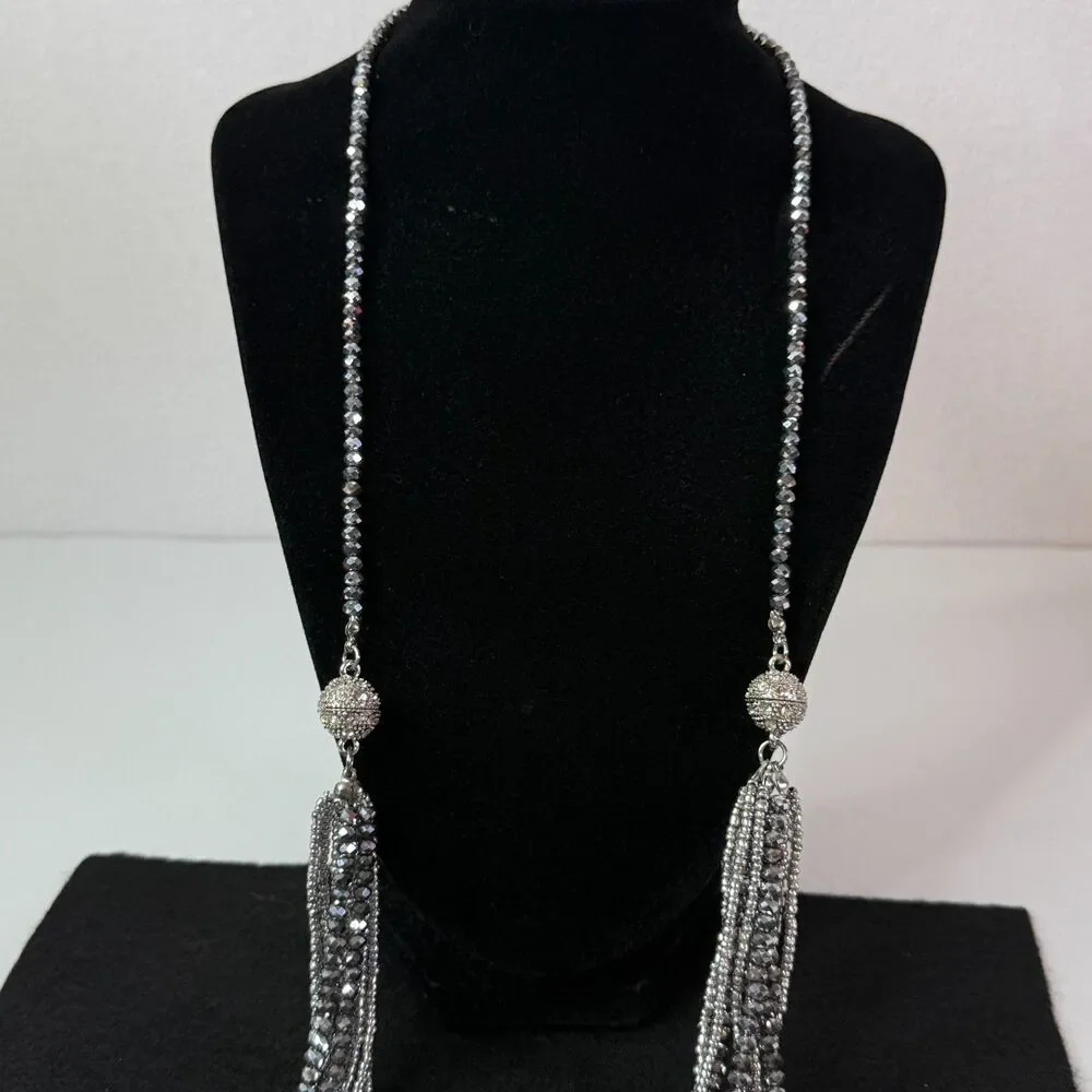 no brand silver beaded